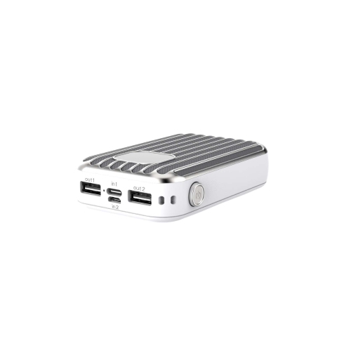 Sol Lyte Power Bank 10000 mAh iPhone Android Dual USB USB-A/USB-C - White