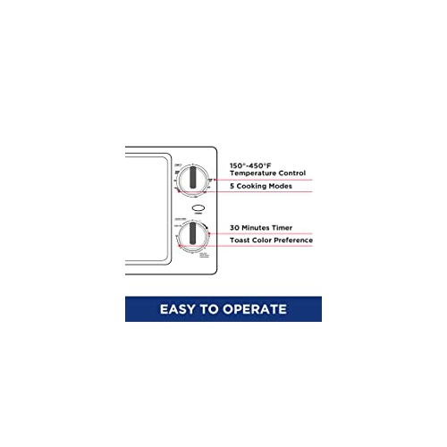 Comfee 4-Slice Mechanical Toaster Oven