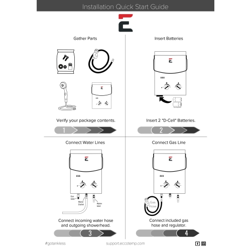 Eccotemp L5 Portable Outdoor Tankless Water Heater
