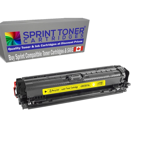 Compatible with Hp 650A, HP CE272A YELLOW Toner Cartridge use in LaserJet CP5520, CP5525, M750. FREE Shipping