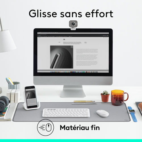 Logitech Studio Desk Mat - Mid Grey