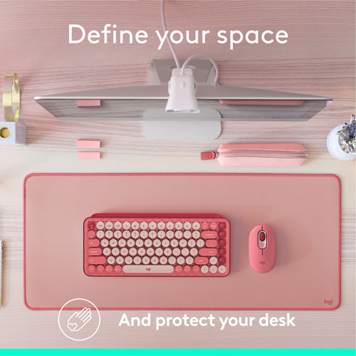 Tapis de bureau Studio de Logitech - Rose foncé