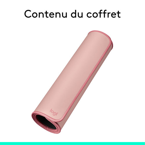 Tapis de bureau Studio de Logitech - Rose foncé