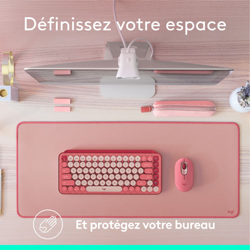 Tapis de bureau Studio de Logitech - Rose foncé