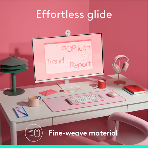 Tapis de bureau Studio de Logitech - Rose foncé