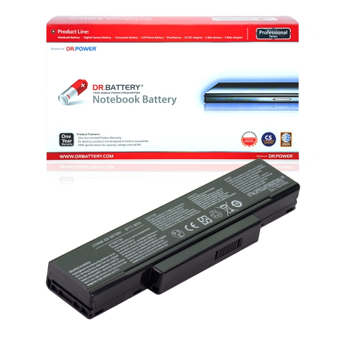 DR. BATTERY - Replacement for Clevo M748S / M748TG / M760 / M760J / SQU-524 / SQU-605MSI BTY-M67 / BTY-M68 / S91-0300240-CE1 [10.8V / 4400mAh / 48Wh]