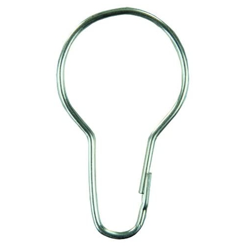 JR Products 81665 Metal Shower Curtain Rings - Pack of 12
