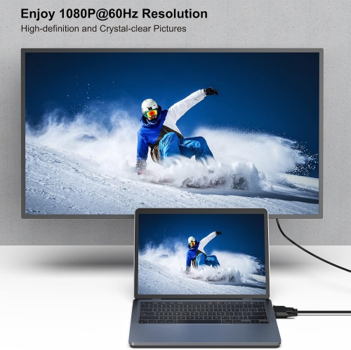 BENFEI Active DVI-D to VGA Adapter, Male to Female, DVI-D 24+1 to VGA