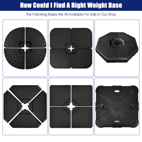 Costway 11ft Patio Offset Umbrella Cantilever Rotation Aluminum Tilt Cross Base