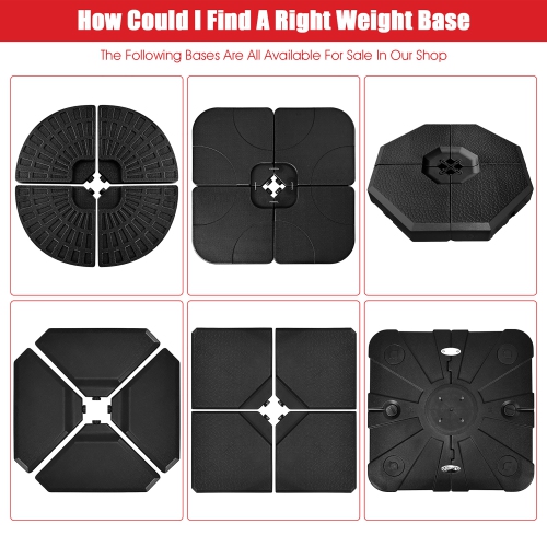 Costway 11ft Patio Offset Umbrella Cantilever Rotation Aluminum Tilt Cross Base