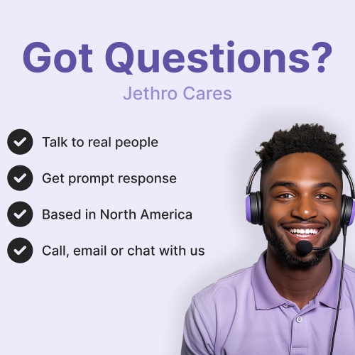 Jethro Mobile USA SIM Card 1-Year [8GB] High-Speed Data, Unlimited Talk & Text in the US and Calling to Canada Phone Plan