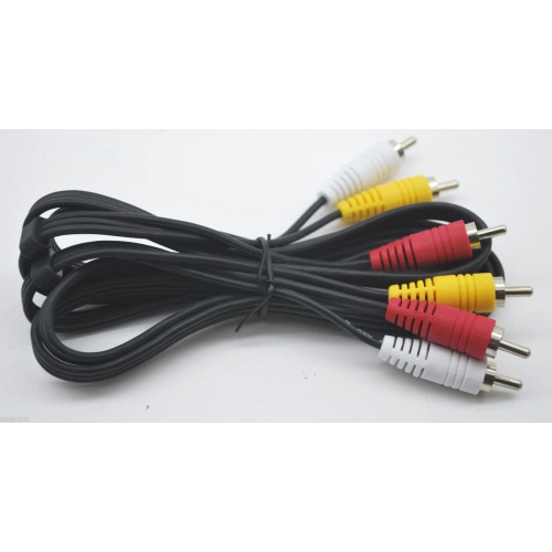 RCA 6 FT AUDIO/VIDEO COMPOSITE CABLE DVD/VCR/SAT YELLOW/WHITE/RED CONNECTORS