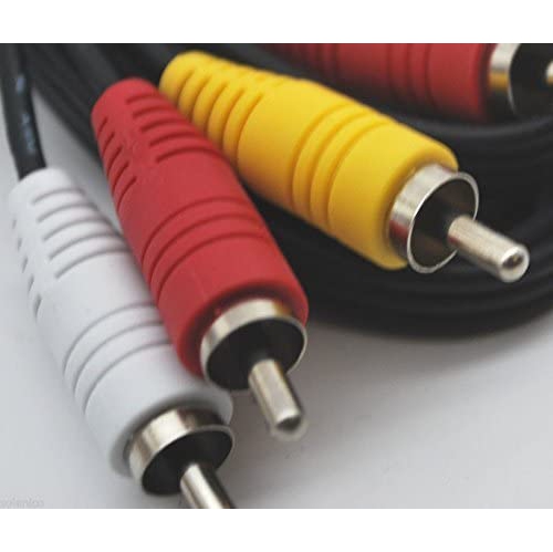 RCA 6 FT AUDIO/VIDEO COMPOSITE CABLE DVD/VCR/SAT YELLOW/WHITE/RED CONNECTORS