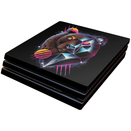Image 1 de 2.. MightySkins Skin for Sony PS4 Pro Console - Rad Bear | Protective Viny wrap | Easy to Apply and Change Style | Made in the USA