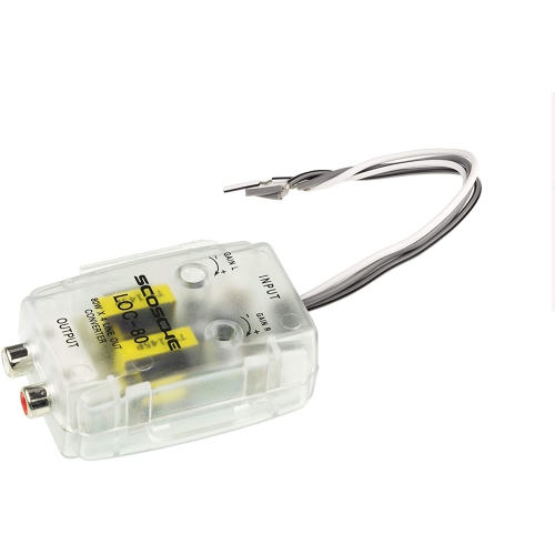 SCOSCHE LOC80 Car Stereo Speaker 2-Channel Audio Adjustable Level Lineout Converter