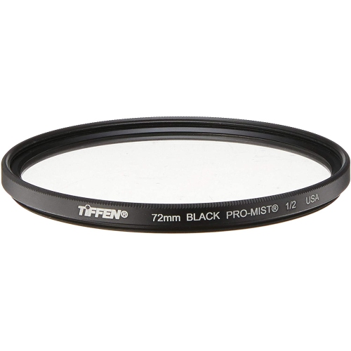 tiffen 72mm black pro mist #1/2 special effects filter