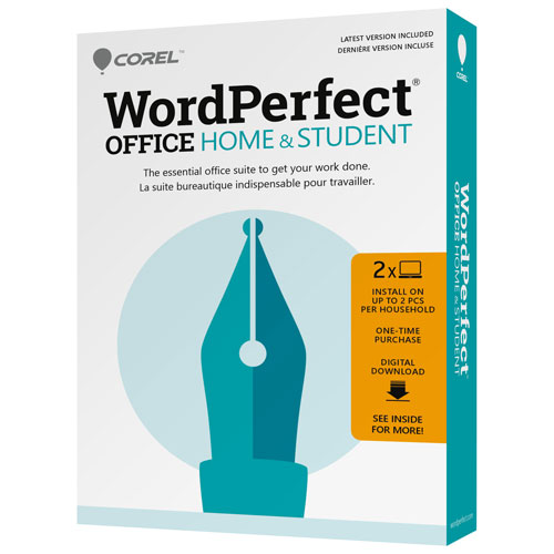 Corel WordPerfect Office Home & Student (PC) - Téléchargement numérique
