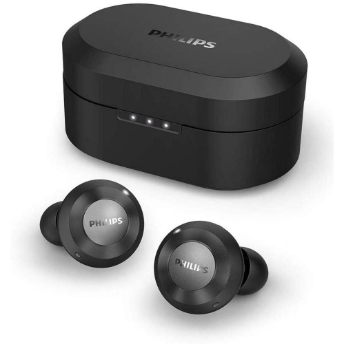 Philips T8505 True Wireless Earbuds, Hybrid Active Noise Canceling (ANC),  Bluetooth 5.0 Voice Assistant, IPX4 Splash Resistant, App Control, 