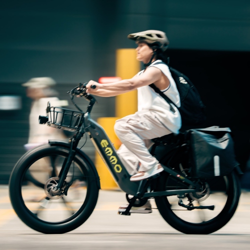 EMMO Vegar Pro Fat Tire Step Thru 26in Electric Bike - 48V/20Ah 750W UL Certified - 125km Range - Blush Pink