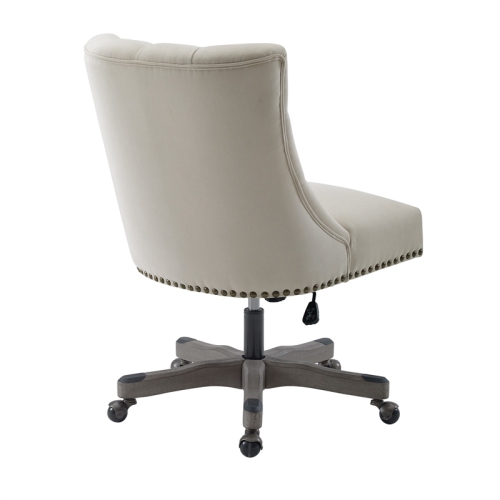 Riverbay Furniture Tufted Office Chair in Natural