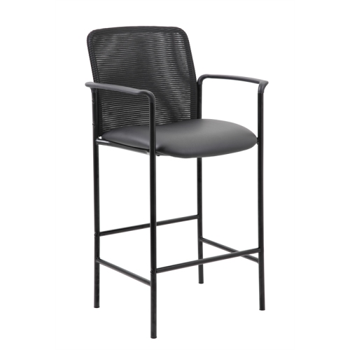 SCRANTON & CO  Counter Height Mesh-Back Counter Stool With Arms