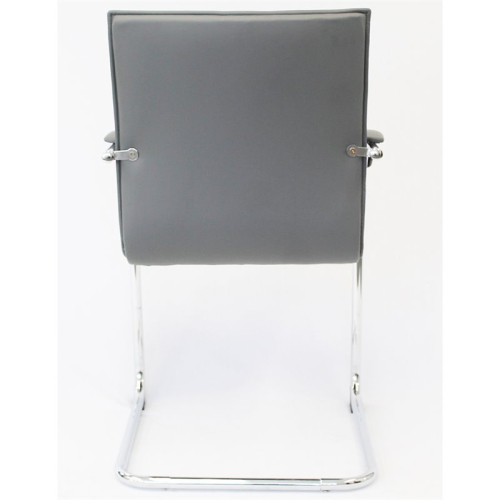 Boss Office Faux Leather Office Chair in Gray