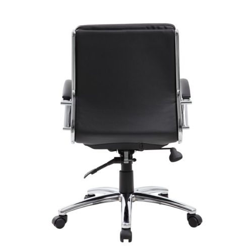 Scranton & Co CaressoftPlus Executive Mid-Back Chair in Black