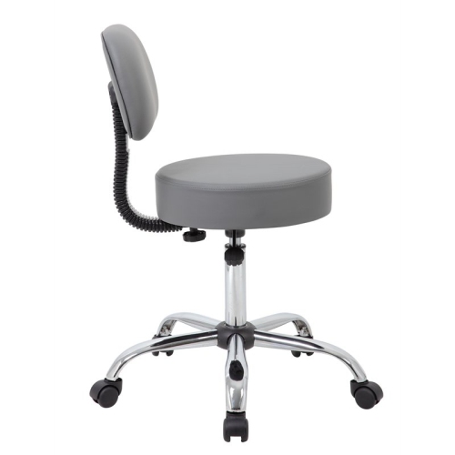 Scranton & Co Caresoft Medical Lab Rolling Stool with Back