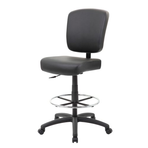 Boss Office Heavy Duty Wide Seat Drafting Stool without Arms