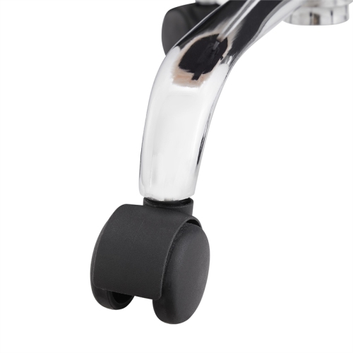 Riverbay Furniture Faux Fur Upholstered Armless Office Chair in Blush Pink