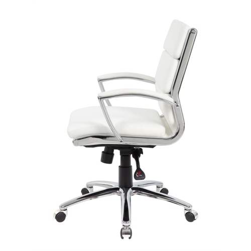 Scranton & Co Executive CaressoftPlus Chair with Metal Chrome Finish in Mid Back