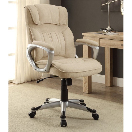SCRANTON & CO  Executive Office Chair In Fawn Linen In Tan