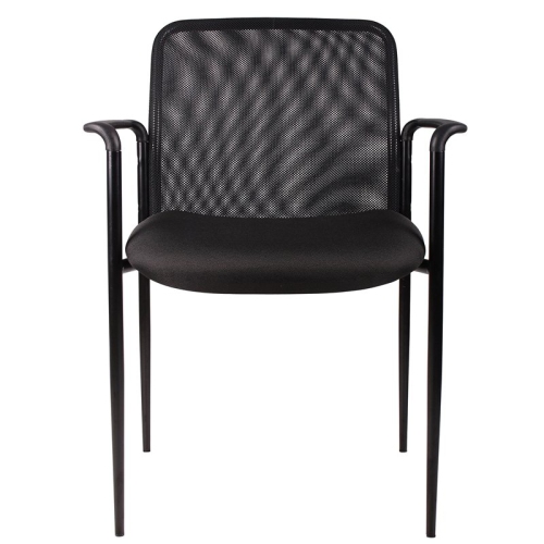 Scranton & Co Guest Chair with Casters in Black