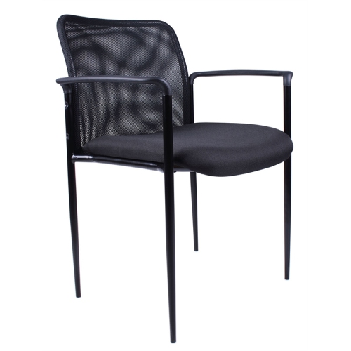 Scranton & Co Guest Chair with Casters in Black