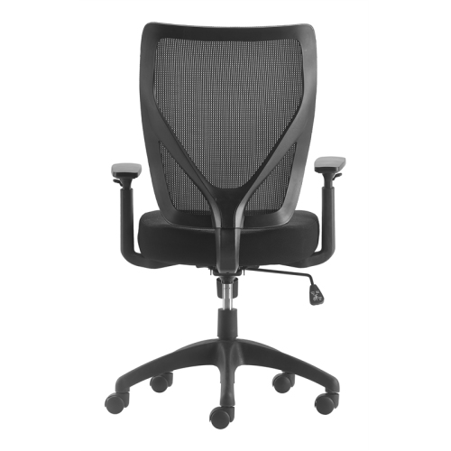Serta Works Production Jet Black Mesh Office Chair with Nylon Base
