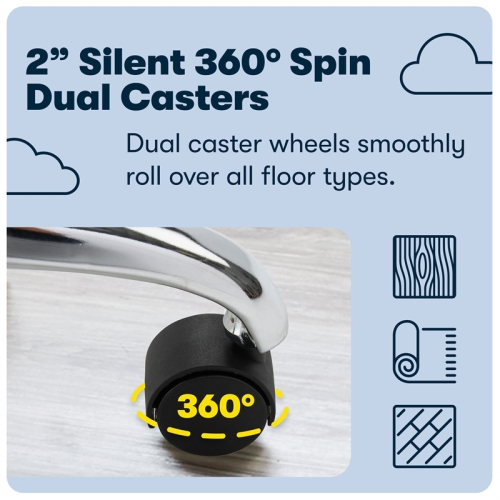 Serta at Home Essentials Faux Leather Office Chair in Gray