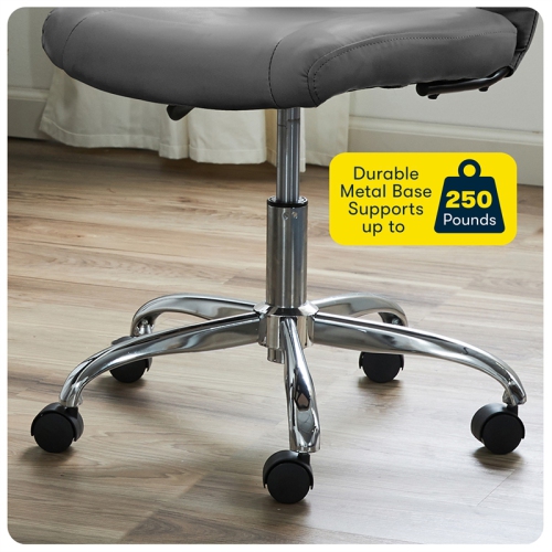 Serta at Home Essentials Faux Leather Office Chair in Gray