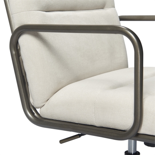 Finch Franklin Modern Fabric Desk Chair Cream
