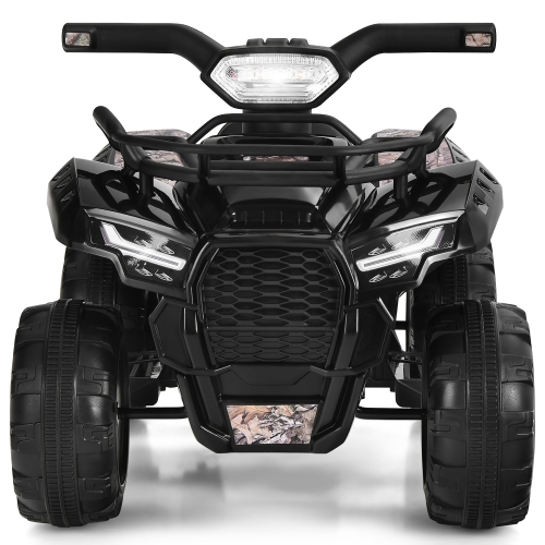 Costway 6V Kids ATV Quad Electric Ride On Car Toy Toddler w/LED Light&MP3