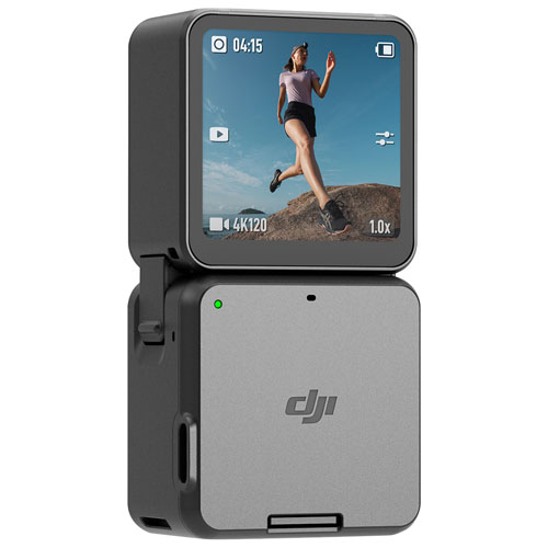 DJI Action 2 Dual-Screen Combo 4K Action Camera - Grey | Best Buy