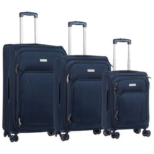 Champs Travelers 3-Piece Soft Side Expandable Luggage Set - Navy