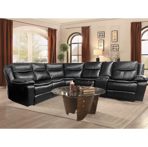 Sectional Sofas Couches Best Canada, Large Black Leather Reclining Sectional Sofa
