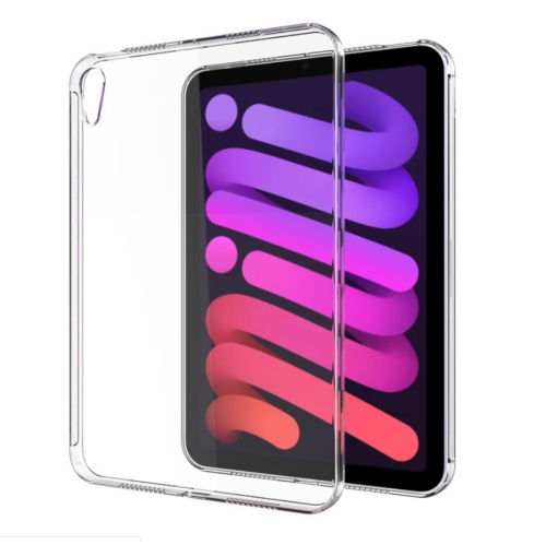 Compatible avec l'étui transparent pour iPad mini 7/6, l'étui protecteur arrière souple et transparent ultramince en TPUR souple pour iPad mini 2021