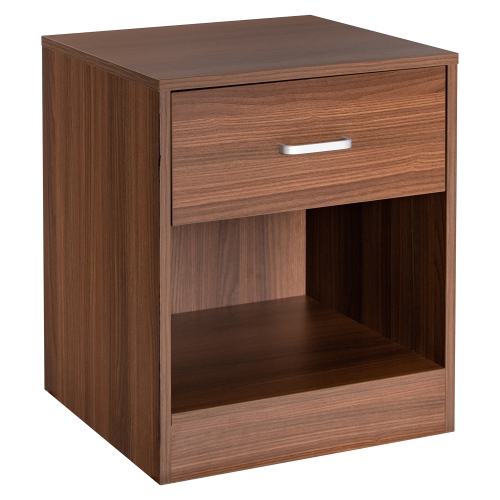 COSTWAY  Nightstand With Drawer Storage Cabinet Modern Beside End Table