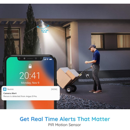 Reolink 5MP Spotlight Security Camera Battery/Solar Powered, Person/Vehicle Detection, Color Night Vision, 2-Way Audio, 5GHz/2.4GHz WiFi, No