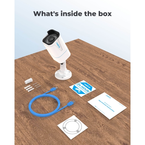 Reolink 4K Person/Vehicle Detection PoE Security Camera, Audio Recording