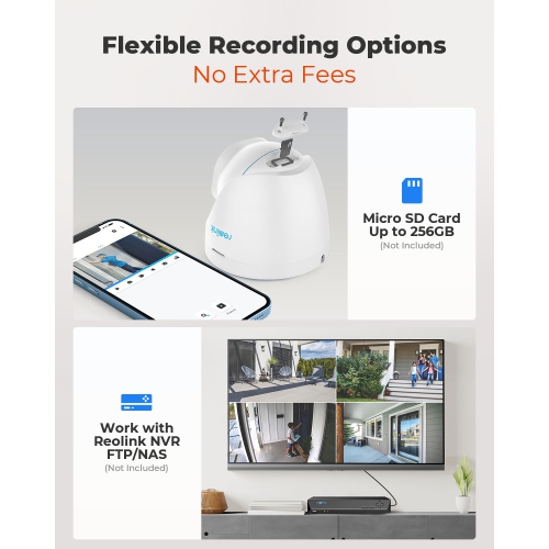 Reolink 4K PoE Security Camera with Person/Vehicle Detection, Audio Recording
