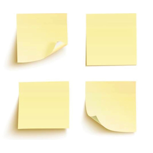 Self-Adhesive Translucent Sticky Note Pads 75x75mm 100 Sheet for Books Annotation, See Through Sticky Notes for School & Office
