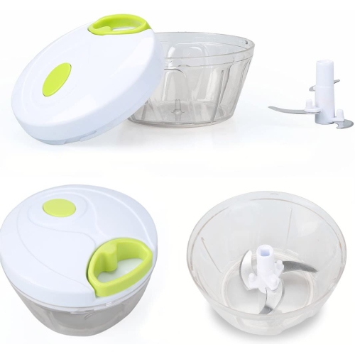 ISTAR Manual Food Chopper, Hand Pull String Vegetable Slicer Onions Cutter, Durable BPA free food safe material