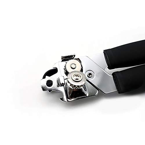 Can Opener Manual, Handheld Strong Heavy Duty Can Opener, Anti-slip Hand Grip, Stainless Steel Sharp Blade, Ergonomic and Easy to Use